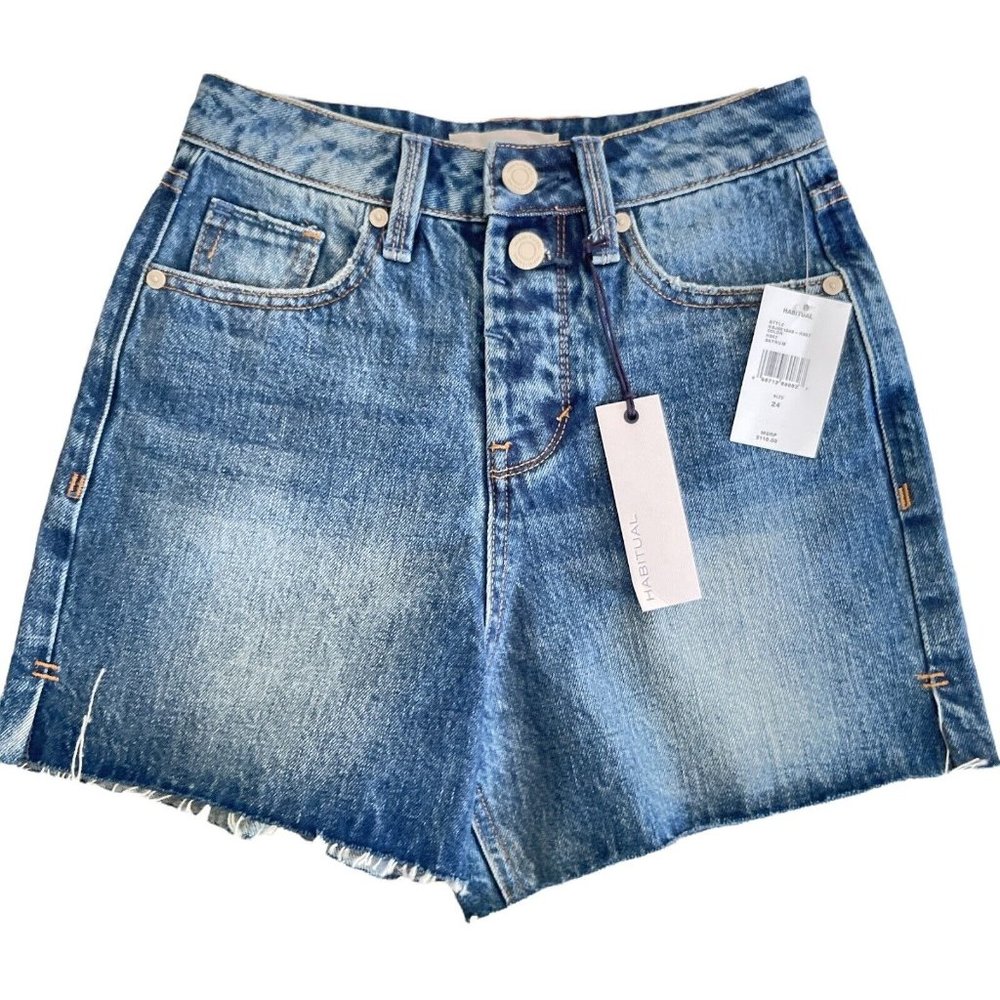 Women’s Denim Shorts HABITUAL Blue Size 24